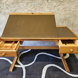 Architec pine desk 1970" suspended