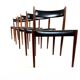 6 chaises vintage danoises en palissandre des années 60