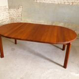Danish solid teak dining table, 1960s