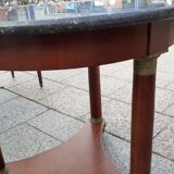 Ancient Gueridon with marble top side table empire style