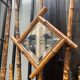 Vintage patinated bamboo coat holder