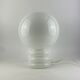 Vintage white glass table lamp bulb by Glashütte Limburg 1979