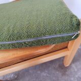 Scandinavian light wood armchair