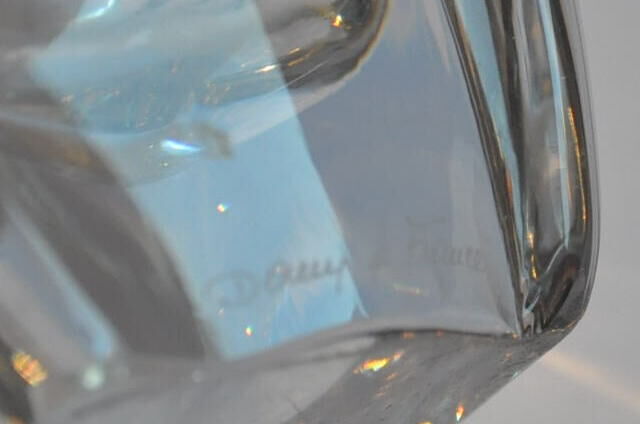 Signed vintage Daum Crystal vase