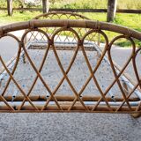 Rattan basket bed