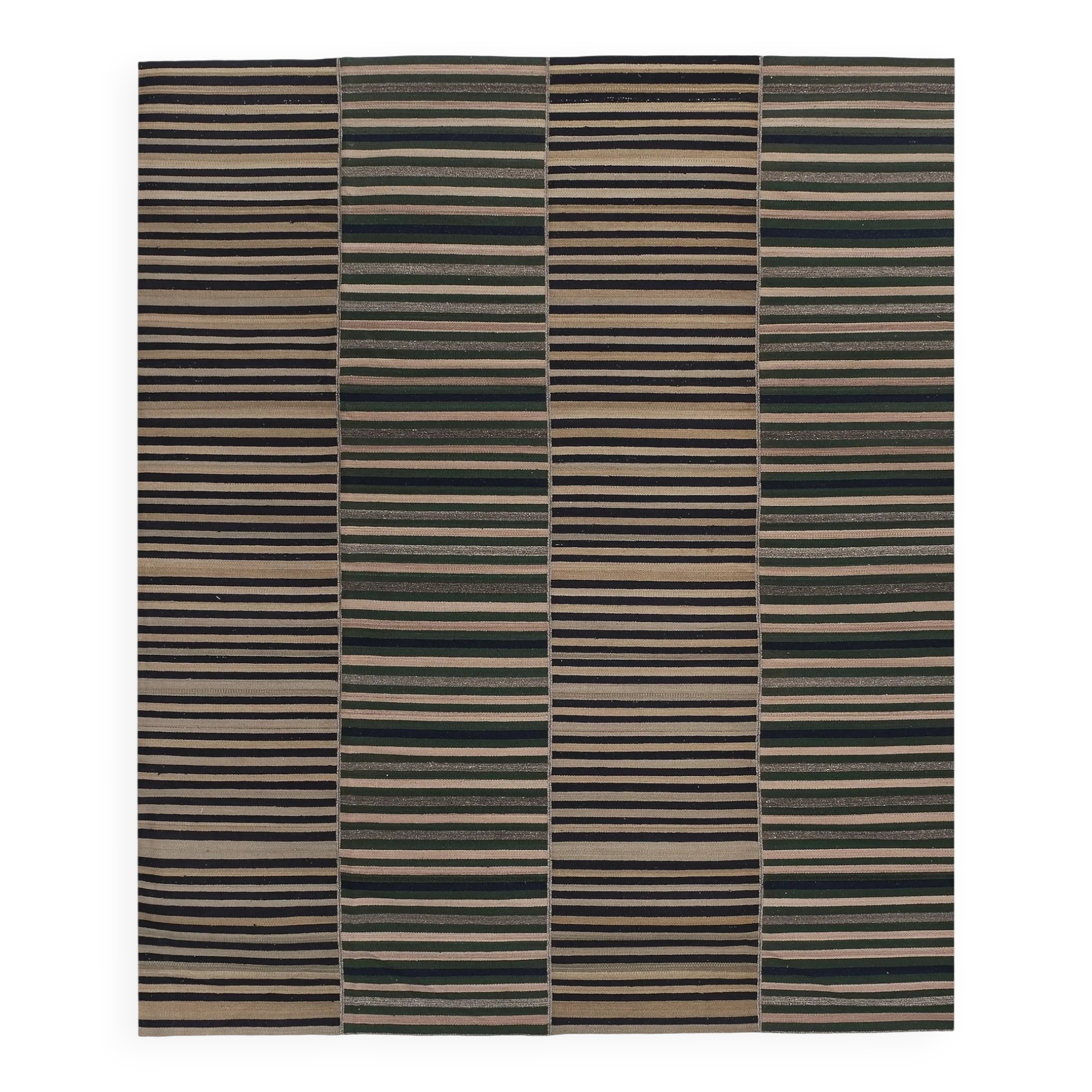 Vintage Turkish kilim handwoven 276x335 cm
