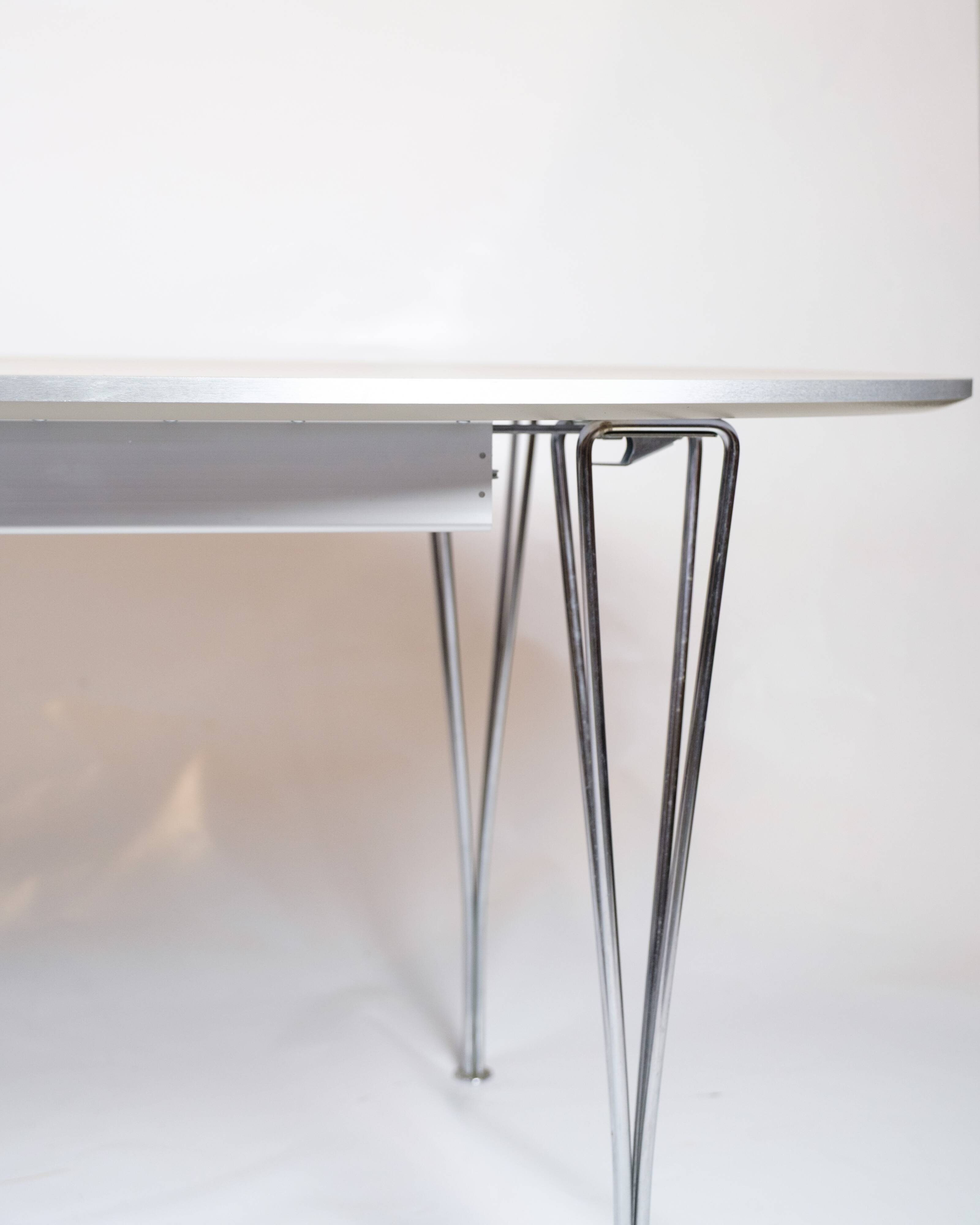 Superellipse Dining Table Model B616 With Grey Laminate By Piet Hein