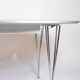 Superellipse Dining Table Model B616 With Grey Laminate By Piet Hein