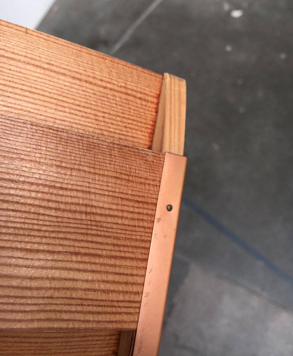 Edda V155 wall lamp in teak from the mid-century by Hans-Agne Jakobsson for Ellysett AB, 1950s.