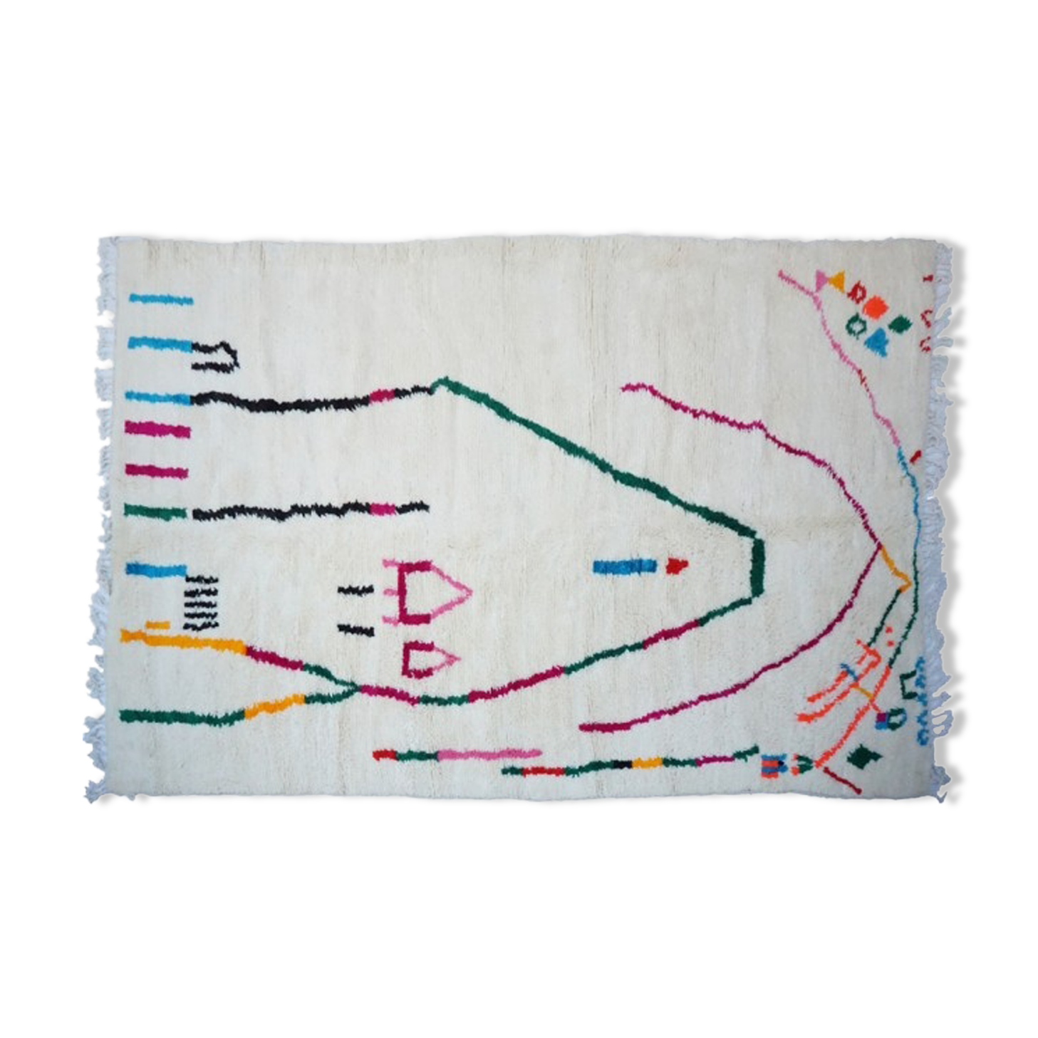 Colorful Berber Carpet 300 X 183cm