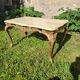 Louis XV coffee table in white Carrara marble with a gilded bronze base.