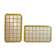 Paire de serre-livre blanc et jaune