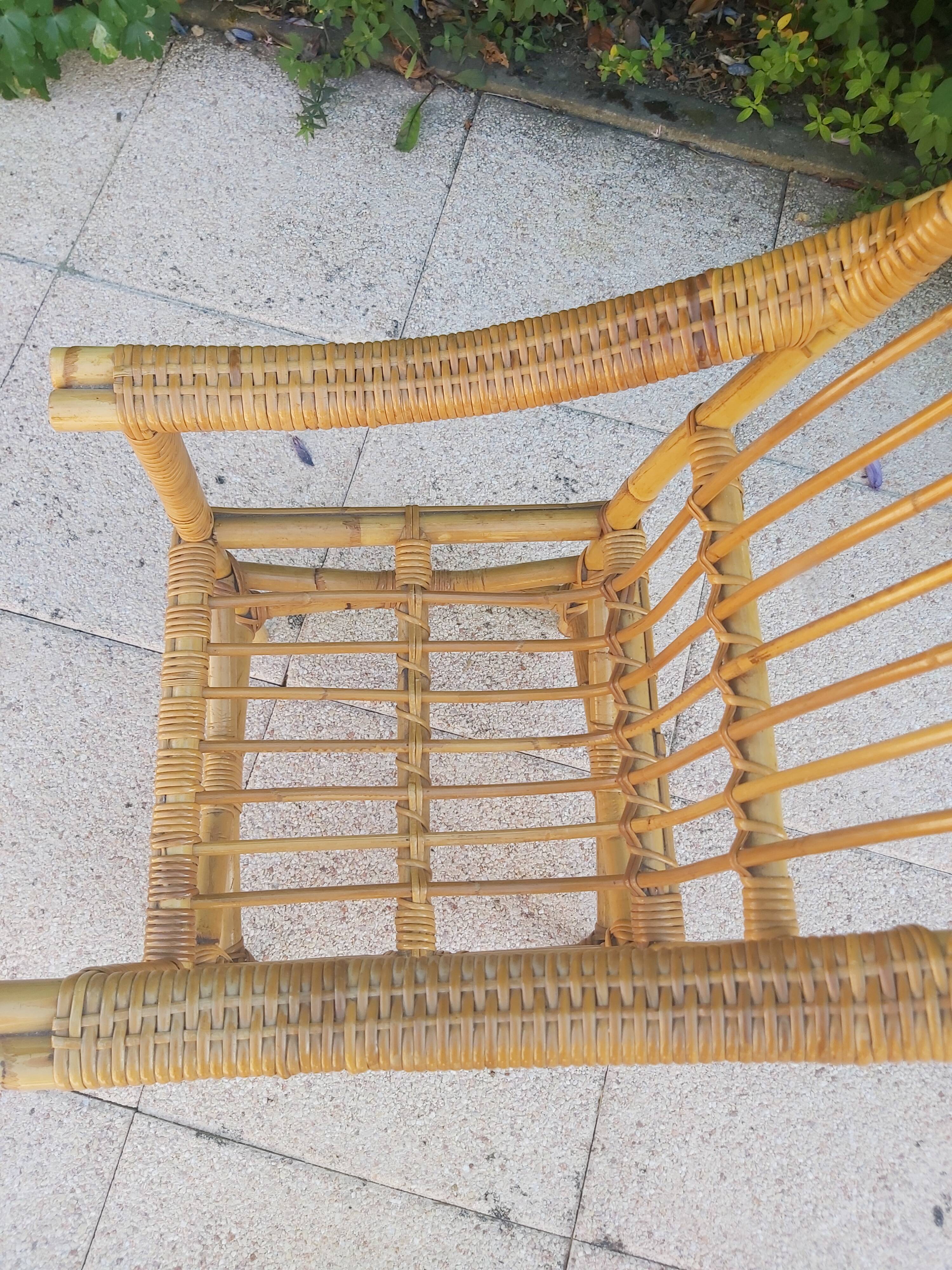 Children's rattan chair