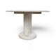 White drapery marble Italy / Neo Classic side / coffee table