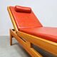 Vintage Swiss design sunbed daybed chaise longue 1950's