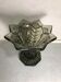 Vase ancien art deco verre moule fumé forme étoile années 30 vintage