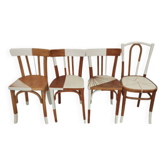 Feather white bistro chairs