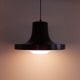 Brown metal pendant lamp with perspex diffuser for ab fagerhult, sweden