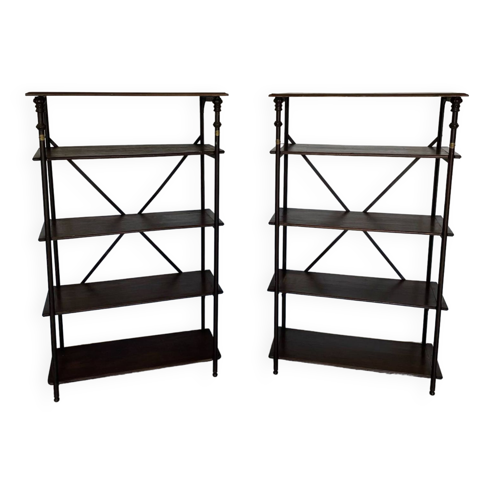 PAIR OF THEODORE SCHERF SHELVES