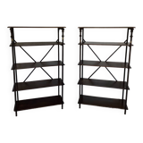 PAIR OF THEODORE SCHERF SHELVES