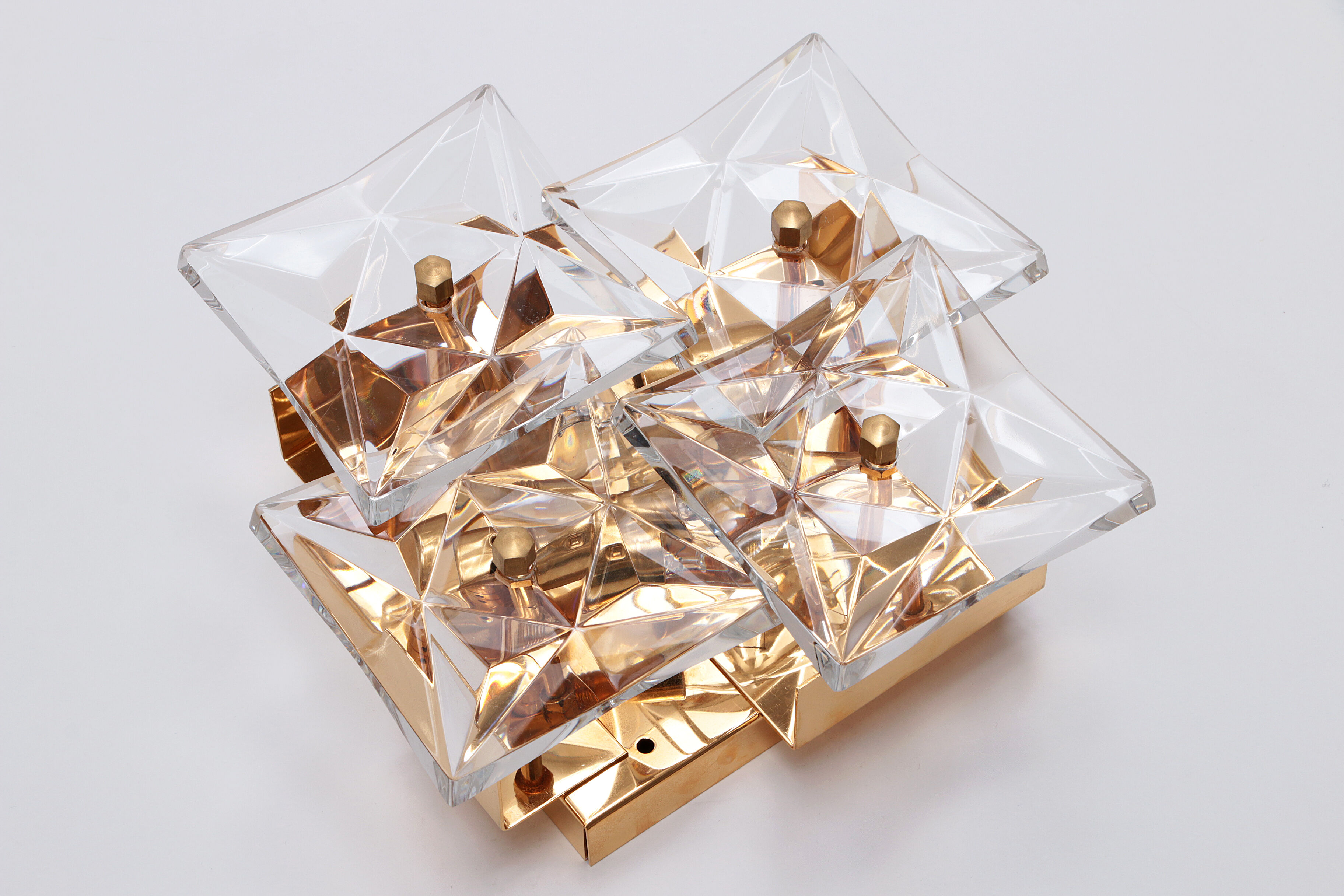 Kinkeldey wall lamp Gold-Plated Germany 1970