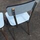 2 chaises formica bleu ciel