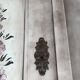 Double wardrobe with hand-painted floral design