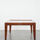 Beautiful Art Deco design coffee table with a glass top