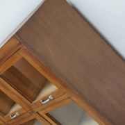 Vintage Large German Beech Haberdashery Shop Cabinet / Vitrine, 1950s