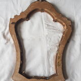 Cadre ancien en bois sculpté doré style baroque Louis XV feuillure 33 x 43