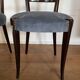 Set of four Italian Mid-Century Modern High Back dining chairs by Aldo Tura