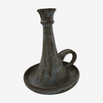 Bluish sandstone candle holder