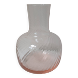 Pink glass vase