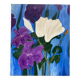 Tableau, huile sur toile fleurs