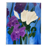 Tableau, huile sur toile fleurs