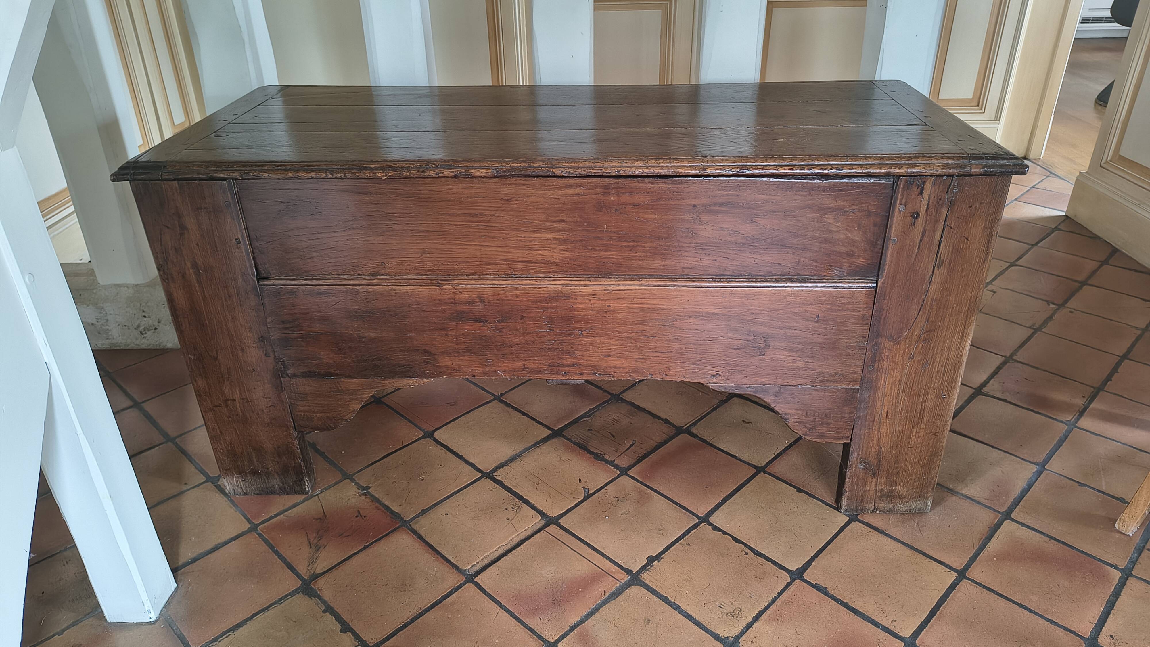 Large chest trunk solid oak 150 cm