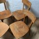 Lot de 4 chaises bistrot années 50
