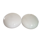 Pair of ceiling lamps