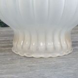 Suspension in vintage frosted glass 70s