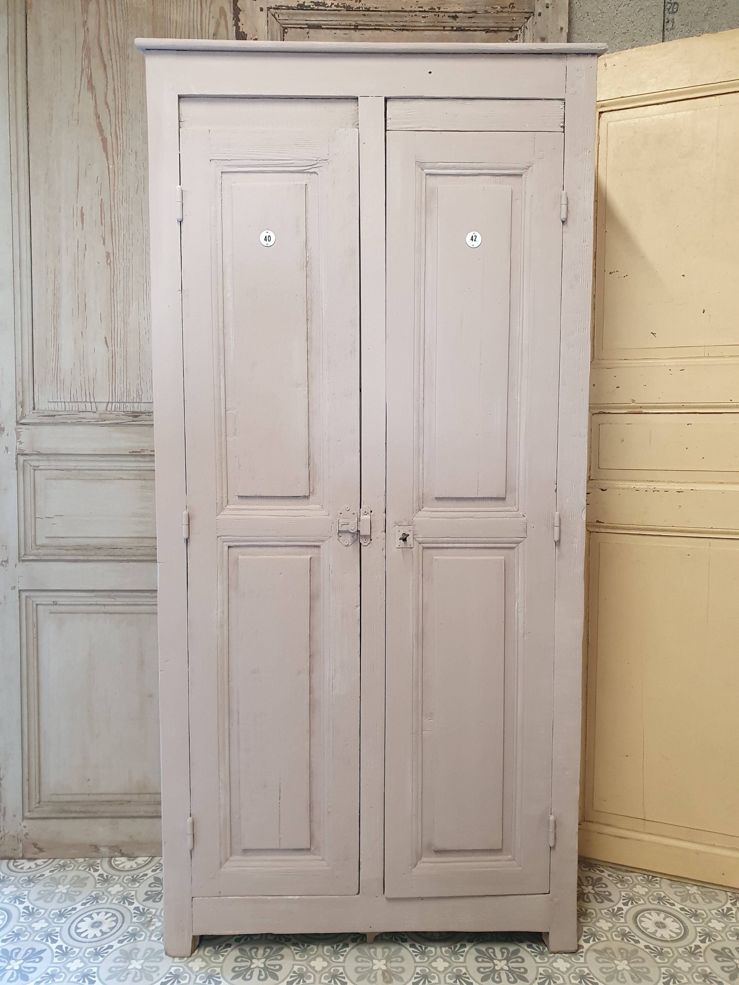 Old wooden cloakroom