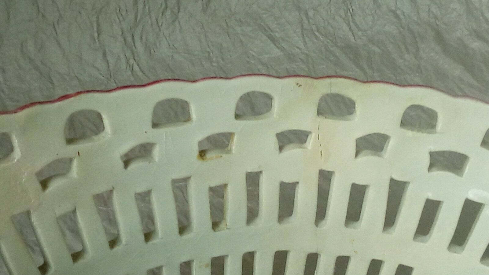 BASKET IN FAIENCE OPENWORK KELLER AND GUERIN LUNEVILLE