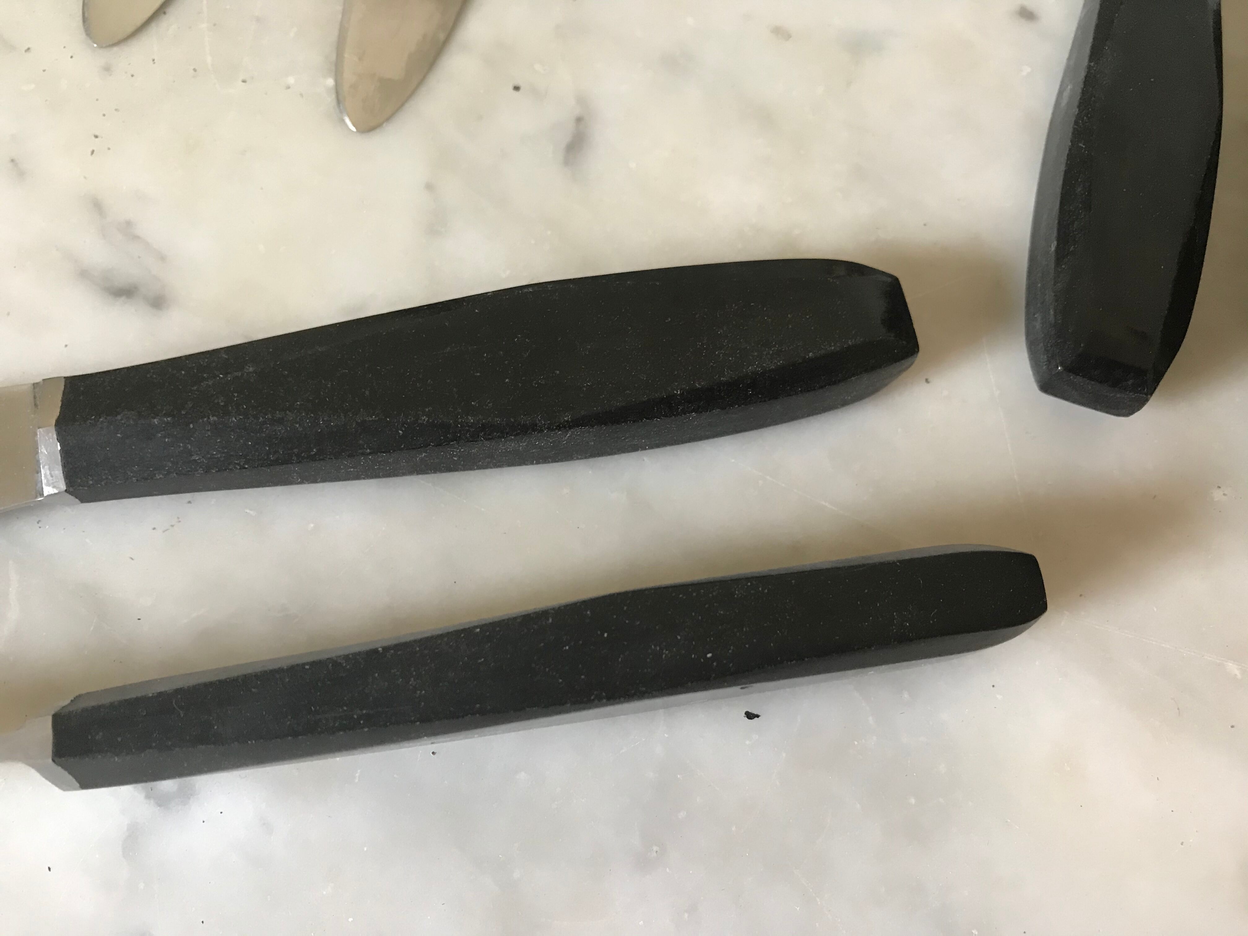 Ebony sleeve knives