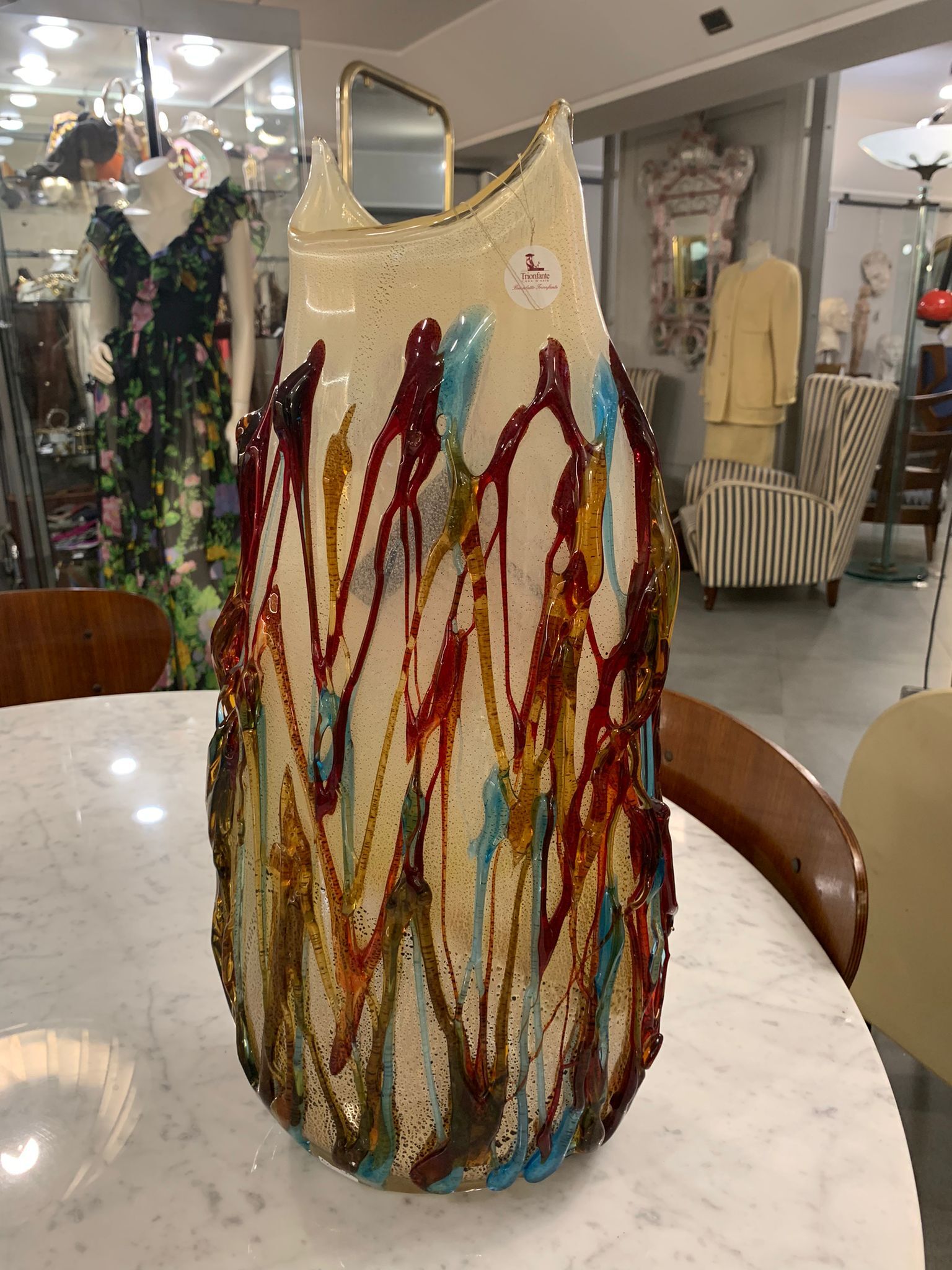 Murano glass sculpture vase Sergio Costantini