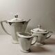 Limoges porcelain coffee maker, sugar bowl, art deco period f. great