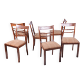 Art Deco Chairs in Walnut, Czech, 1920s, Set of 6