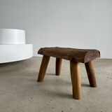 Stool in blond teak