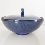 Dark blue ceramic candy box