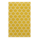 Vintage Moroccan Hand Loomed Yellow and Ivory Wool Rug, Late 20th Century