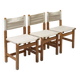 Set of 3 rare dining chairs 'Kotka' by Tomas Jelinek for Ikea, 1980s