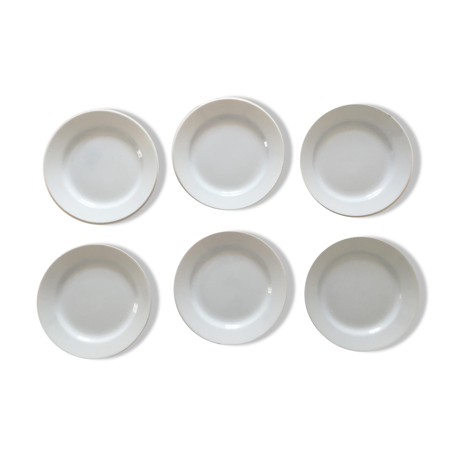 Set of 6 HBCM Montereau plates